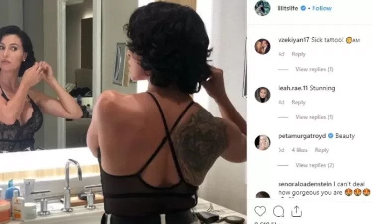 Photo: Famous Football Player Reggie Bush's Armenian Wife Tattoos the Armenian Coat of Arms on Her Back