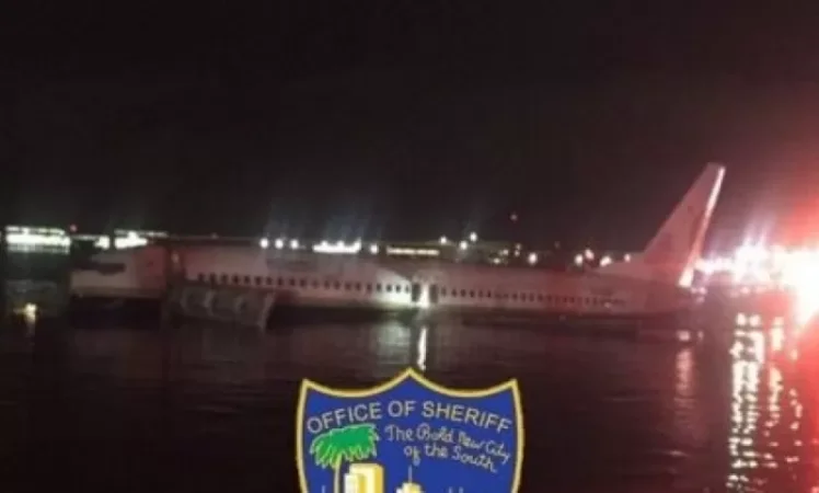 Major Aviation Accident: Boeing-737 Ends Up in River