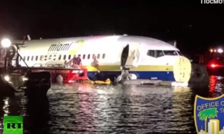 VIDEO From the Crash Site of Boeing 737 in Florida