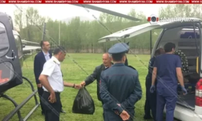 Ավտովթարից տուժածին ծայրահեղ ծանր ախտորոշմամբ Սանավիացիայի ուղղաթիռով Երևան տեղափոխեցին