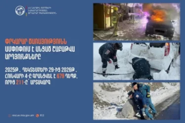 Մեկ շաբաթում գրանցվել է 679 դեպք․ ՆԳՆ ՓԾ տվյալներ