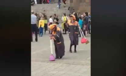 ՏԵՍԱՆՅՈՒԹ. Մաքրուհիների պարը Հաղթանակ զբոոսայգում. այ այսպես է պետք աշխատել