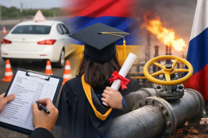 Լուրերը մեկ տողով. Վարորդական իրավունքի քննություններ, տարկետման նոր կարգ, գազատարների պայթեցման սպառնալիք