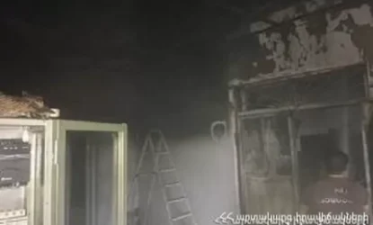 Հրդեհ Լուսառատ գյուղում