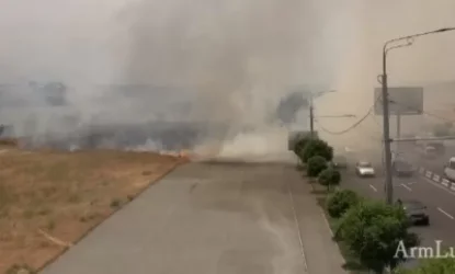 ՏԵՍԱՆՅՈՒԹ․ Առաջին կադրերը Իսակովի պողոտայում բռնկված հրդեհից․ ArmLur.am