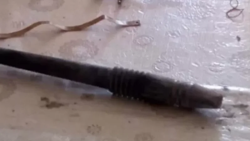 Photos: Missile Fired During Azerbaijani Military Exercises Lands in Ganja Yard