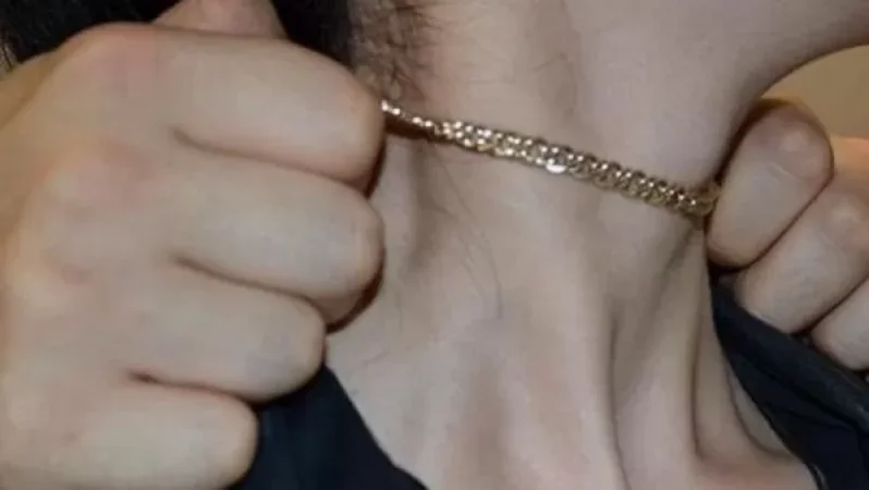 Chain Snatched from Woman's Neck in Schoolyard