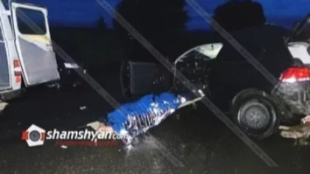 Կոտայքի մարզում բախվել են Volkswagen և BMW X5 մակնիշի ավտոմեքենաները. կա 3 զոհ ու 5 վիրավոր