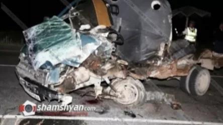 Խոշոր ու ողբերգական ավտովթար Գեղարքունիքի մարզում. բախվել են մարդատար Газель-ն ու քարով բարձված ЗИЛ-ը. կա 1 զոհ, 1 վիրավոր