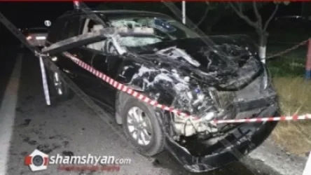 Խոշոր ավտովթար Կոտայքի մարզում․ Opel-ը դուրս է եկել հանդիպակաց երթևեկելի գոտի, բախվել Lexus-ին և գլխիվայր շրջվել. տուժածներ կան