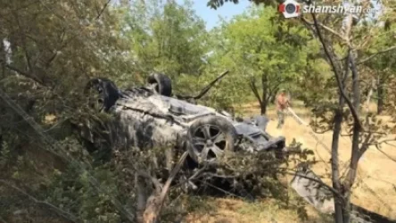 Արարատի մարզում Range Rover-ը գլխիվայր հայտնվել է դաշտում․ կա 4 տուժած