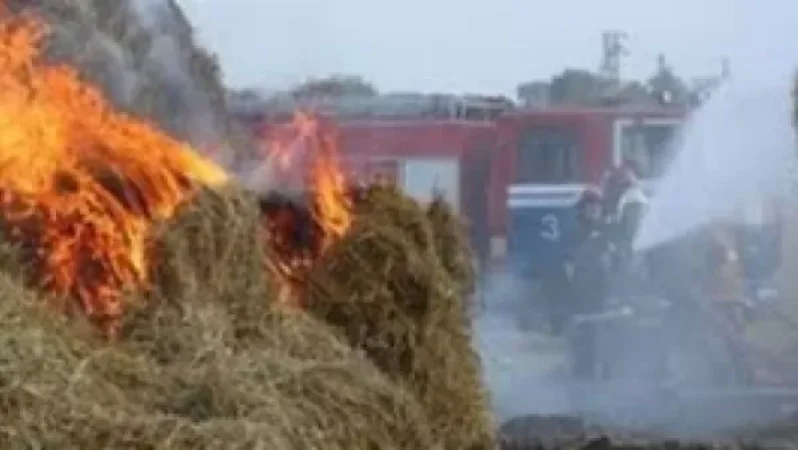 Հրդեհ` Զառիթափ գյուղի մանկապարտեզի մոտակայքում, այրվել է 1 տոննա անասնակեր