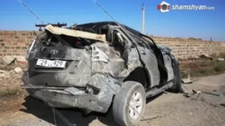 «06»-ի անչափահաս վարորդը վթարային իրավիճակ է ստեղծել Toyota-ի համար. այն մի քանի պտույտ շրջվել է