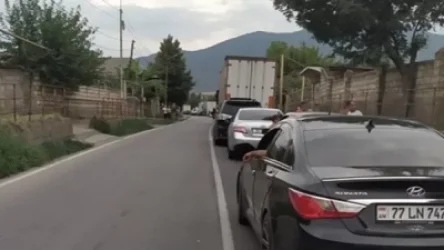 Մի քանի կիլոմետրանոց խցանում Վրաստանից դեպի Հայաստան անցակետ