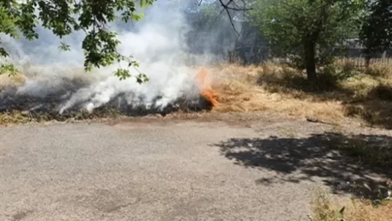 Հրդեհ Ողջաբերդ գյուղին հարակից տարածքում. այրվում է խոտածածկ տարածք