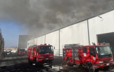ՆԳՆ-ն` Թբիլիսյան խճուղում գտնվող պահեստային տարածքում բռնկված հրդեհի մասին