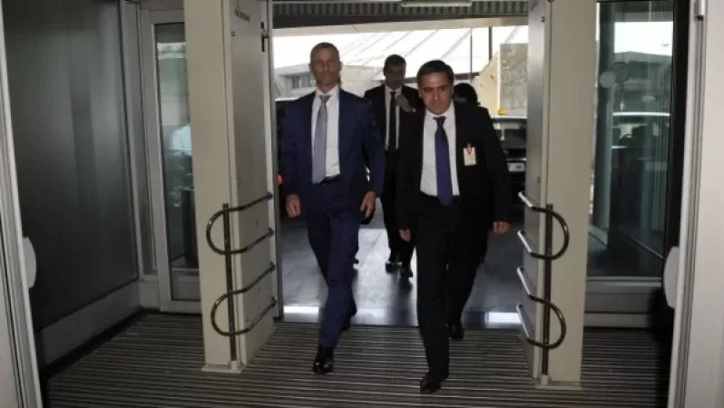 UEFA President Arrives in Yerevan