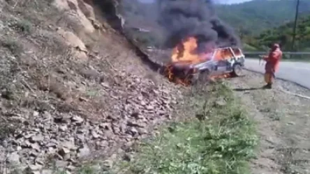 Այգուտ գյուղի մոտ մեքենան բախվել է ժայռին