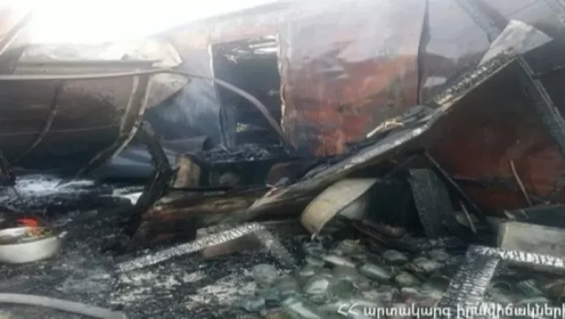 Բնակելի վագոն-տնակն ամբողջությամբ այրվել է