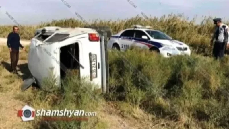 Niva-ն կողաշրջվել է ՌԴ սահմանապահ զորքերի ուղեկալում. կա տուժած