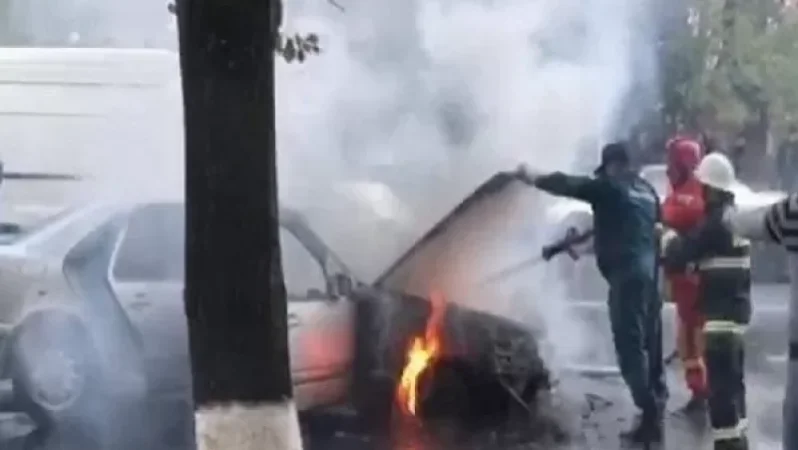 Գիշերը` Արտաշատ քաղաքում, ավտոմեքենա է հրդեհվել