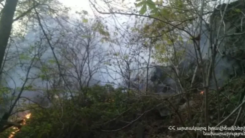 Սահմանամերձ Չինարի գյուղում հրդեհ է բռնկվել. հրդեհաշիջման աշխատանքներին մասնակցել են փրկարարներն ու զինծառայողները