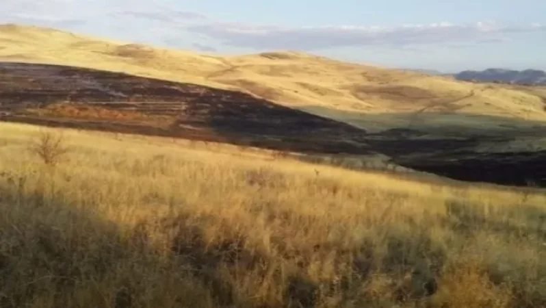 Գեղադիր գյուղի սկզբնամասում հրդեհ է բռնկվել