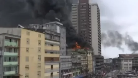 ՏԵՍԱՆՅՈՒԹ.  Խոշոր հրդեհ Լագոս քաղաքի առևտրի կենտրոններից մեկում