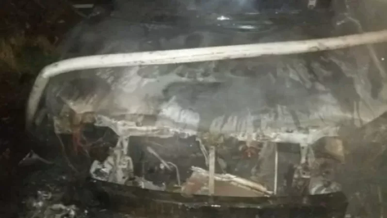 Աբովյանում ավտոմեքենա է այրվել