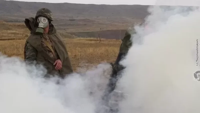 Զորամասերից մեկում անցկացվել են ռադիացիոն, քիմիական և կենսաբանական պաշտպանության պարապմունքներ