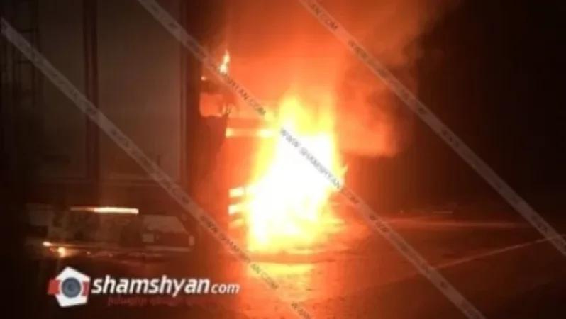 Արտակարգ դեպք Սյունիքի մարզում. հրդեհ է բռնկվել իրանական համարանիշներով բեռնատարում