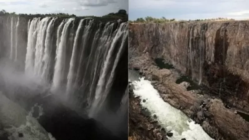 Victoria Falls Dries Up
