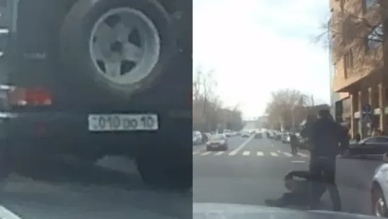 Video: How the Driver of a ‘Yashik’ Throws a Senior Taxi Driver to the Ground and Kicks Him