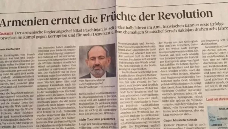 Շվեյցարական թերթը հոդված է գրել Հայաստանի մասին