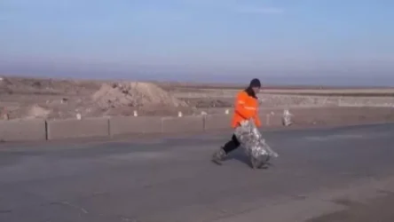 Թալին-Գյումրի  ճանապարհը մաքրվում է աղբից