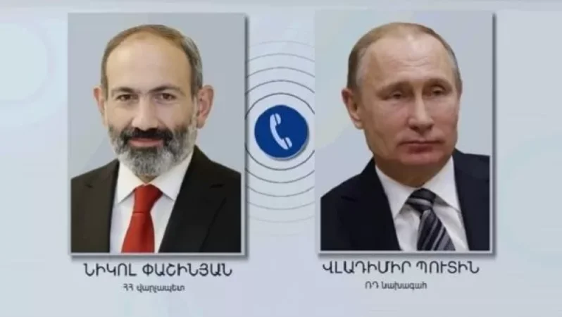 Նիկոլ Փաշինյանը հեռախոսազրույց է ունեցել Պուտինի հետ