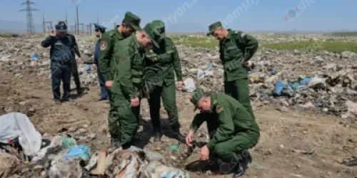 Աղբավայրում հայտնաբերել են 31 հատ ուսումնական հակատանկային ական