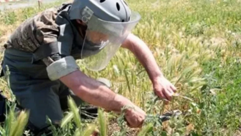 Երևանի ավտոտնակներից մեկում հայտնաբերվել է «ПМН-2» տիպի հակահետևակային ական