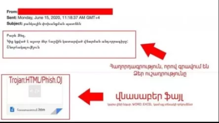 Էլեկտրոնային հասցեների միջոցով վտանգավոր վիրուս է տարածվում
