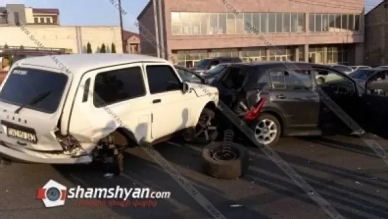 Դավիթ Բեկի պողոտայում բախվել են Nissan-ը, Niva-ն ու Lada-ն