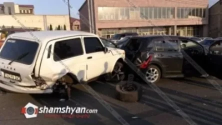 Դավիթ Բեկի պողոտայում բախվել են Nissan-ը, Niva-ն ու Lada-ն