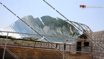 Պտտահողմը պոկել էր Մասիսում ջայլամաբուծական ֆերմայի հսկայական տանիքը