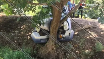 Արարատի մարզում Nissan March-ը բախվել է ծառին․ կան վիրավորներ