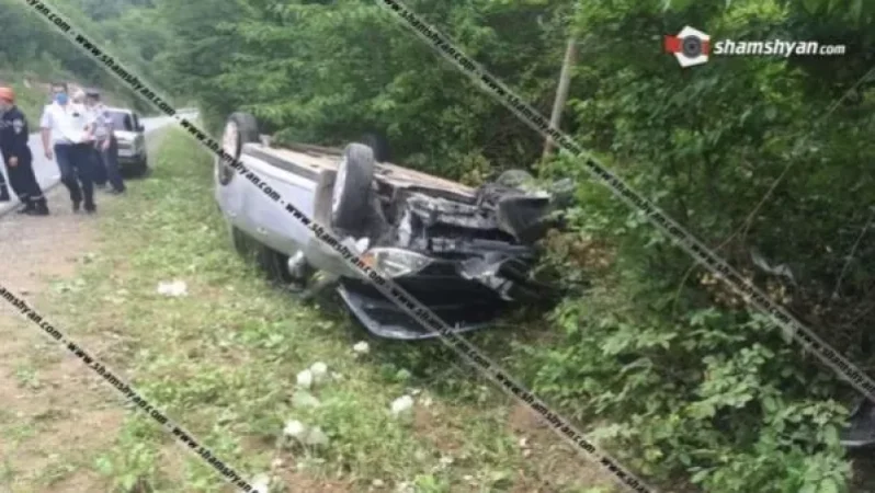 Խոշոր ավտովթար՝ Տավուշում. մեքենան գլխիվայր շրջվել է, ուղևորը՝ տեղափոխվել Իջևանի բժշկական կենտրոն