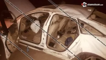 Արմավիրի մարզում վարորդը Audi-ով կողաշրջվել է․ 25-ամյա 4 ուղևորները տեղափոխվել են հիվանդանոց