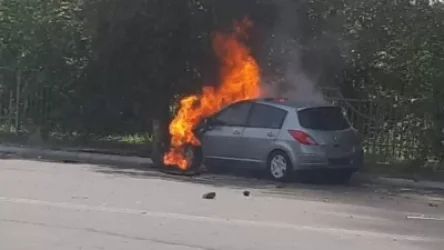 ՏԵՍԱՆՅՈՒԹ.  Շիրակի փողոցում մեքենա է հրդեհվել