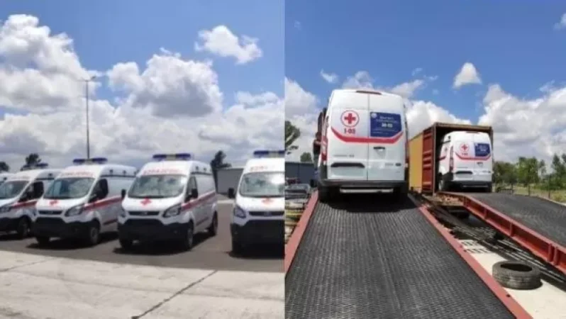 ԼՈՒՍԱՆԿԱՐՆԵՐ. Այս նոր շտապօգնության մեքենաները տրամադրվելու են Արցախի առողջապահության նախարարությանը. Թորոսյան