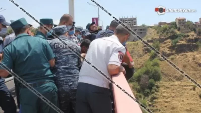 Երևանում  Դավիթաշենի կամրջի վրա կանխել են 32-ամյա տղամարդու ինքնասպանության փորձը