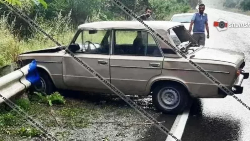 Ավտովթար Լոռու մարզում. 48-ամյա ոչ սթափ վարորդը 06-ով բախվել է ճամփեզրի թմբին