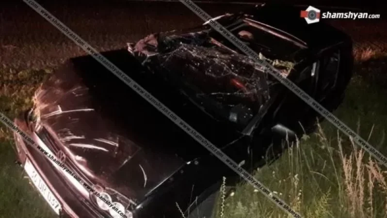 25-ամյա վարորդը Volkswagen-ով շրջվել ու կողաշրջվել է